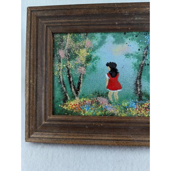 Louis Cardin Lot Of 4 Enamel On Copper Paintings See Photos And Description - Picture 12 of 16